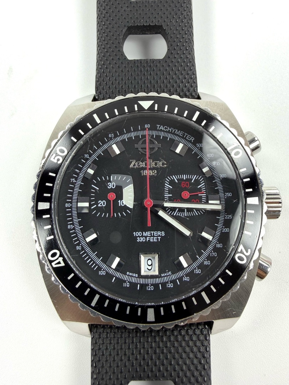 Zodiac Sea Dragon ZO2240 Swiss Chronograph Watch Serviced